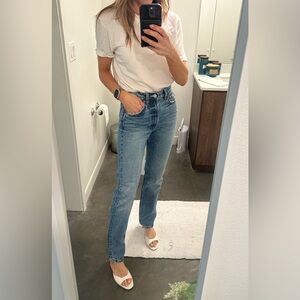 Zara High-Rise Straight Jeans